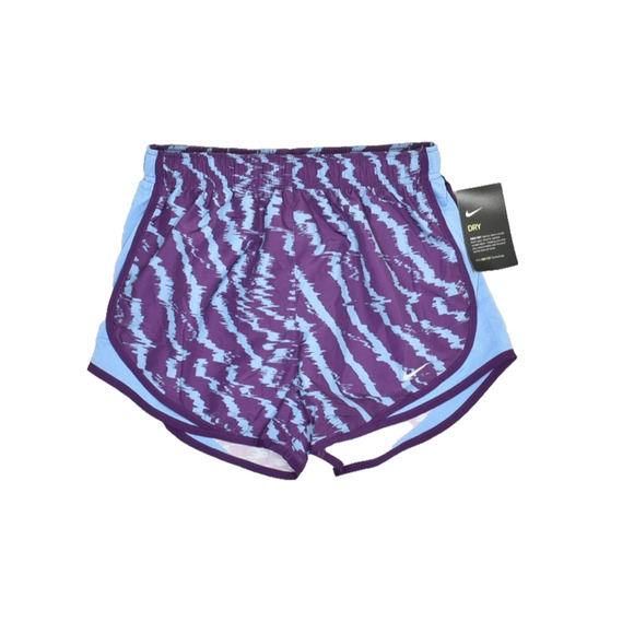 NEW Nike Dri-FIT Women's Tempo Running Shorts Purple Light Blue Size S - Picture 1 of 8
